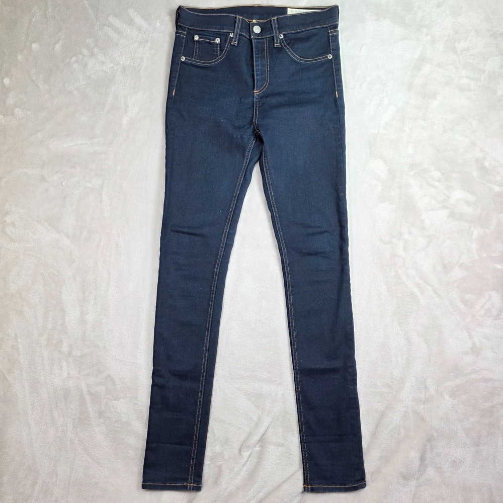 Rag & Bone Jeans Womens‎ 27 Blue Soft Harrow 10 Inch Skinny Made In USA Denim